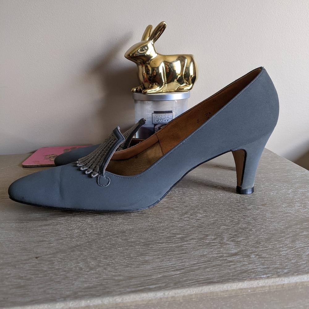 VTG Vitality Grey Heels Sz 7 - Picture 7 of 16